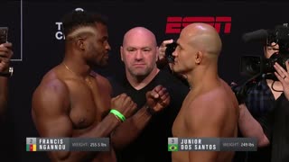 Взвешивание UFC Миннеаполис: Джуниор Дос Сантос vs Френсис Нганну