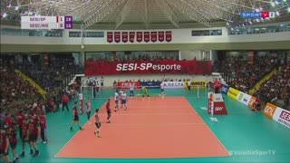 СЕСИ/СП - Сеск. Волейбол. Бразилия. Суперлига. Мужчины. Плей-офф. Полуфинал. Сезон 2018/2019. Третий матч. 14.04.2019